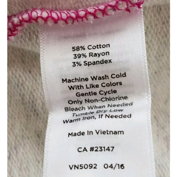 $79.00 NWT Talbots Active Sport Sweatshirt Pullove Top 58% Cotton Size Petite 0 - Picture 6 of 6